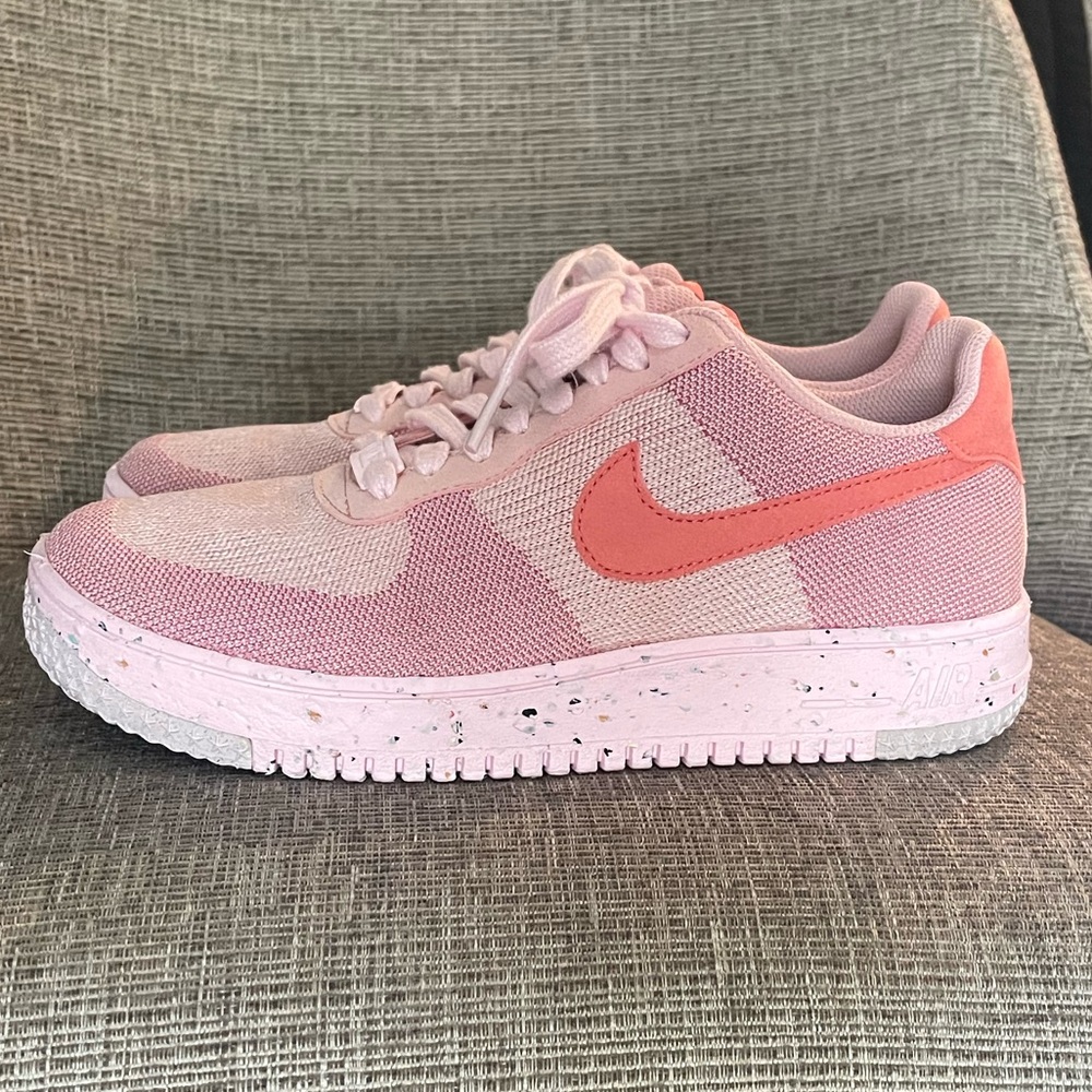 Nike • Pink Air Force 1 Crater Athletic Shoes. Size 9.